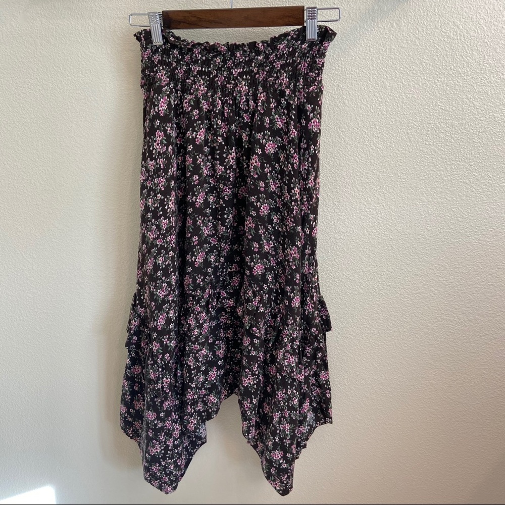 AMERICAN EAGLE High Low Floral Midi Skirt